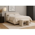 thumbnail image 2 of Meridian Furniture Niagara Cream Boucle Fabric Bench, 2 of 7