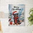 thumbnail image 2 of Merry Christmas Rottweiler Enjoys Woofmas Winter Xmas Holiday Vertical Matte Canvas Poster Rottie Dog Lover Gifts Idea Wall Art Home Decor - 02022, 2 of 5