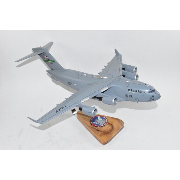 4th Airlift Squadron (0174) C-17 Model, 1/116th Scale, Mahogany, Cargo
