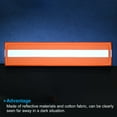 thumbnail image 5 of Uxcell 1x6" Reflective Patch Hook and Loop Fastener Safety Applique, Orange 2 Pack, 5 of 6