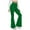Green, variant on XFLWAM High Waist Bootcut Yoga Pants for Women Tummy Control Flare Leggings Stretch Workout Running Bell Bottom Leggings