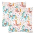 thumbnail image 3 of MKHERT Cute Flying Unicorn Pillowcase Pillow Protector Cushion Cover 18x18 inch,Set of 2, 3 of 3