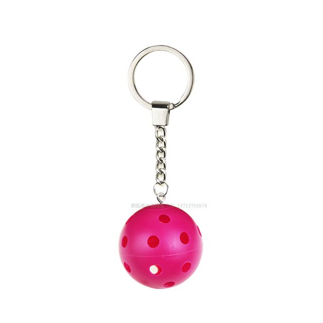 LLavero de Golf con agujero, colgante de llavero con bola, bola de regalo, bola colgante de color, decoración del coche, luz, 9 colores
