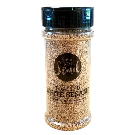 BORN WITH SEOUL, Toasted White Sesame Seeds, Twin pk. of 4.25 ounce