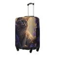 thumbnail image 2 of Picia Purple Flower Lazy Cat Luggage Protector Cover Thicken Suitcase Protector Cover Fit 18-32 Inch Luggage-X-Large, 2 of 9