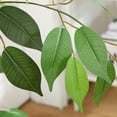 thumbnail image 5 of 6FT Artificial Ficus Tree with Natural Wood Trunk and Lifelike Leaves, Silk Fake Potted Tree with Wood Branches, Faux Tree for Office Home Decor, 5 of 11