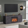 thumbnail image 3 of Henn&Hart 68"W Trasitional Engineered Wood TV Stand in Charcoal Gray Finish, 3 of 9