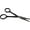 Black, variant on Tiny Trim - Ball-Tipped Small Pet Grooming Scissor - 4.5 in. Ear, Nose, Face, Paw - for Cats, Dogs,