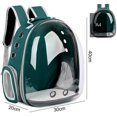 thumbnail image 2 of Cat Carrier Bubble Backpack Bag: Small Puppy Carrying Rucksack Travel Carry Transport Pet Hamster Rabbit 180 Degree Back Transparent Window Breathable, 2 of 5
