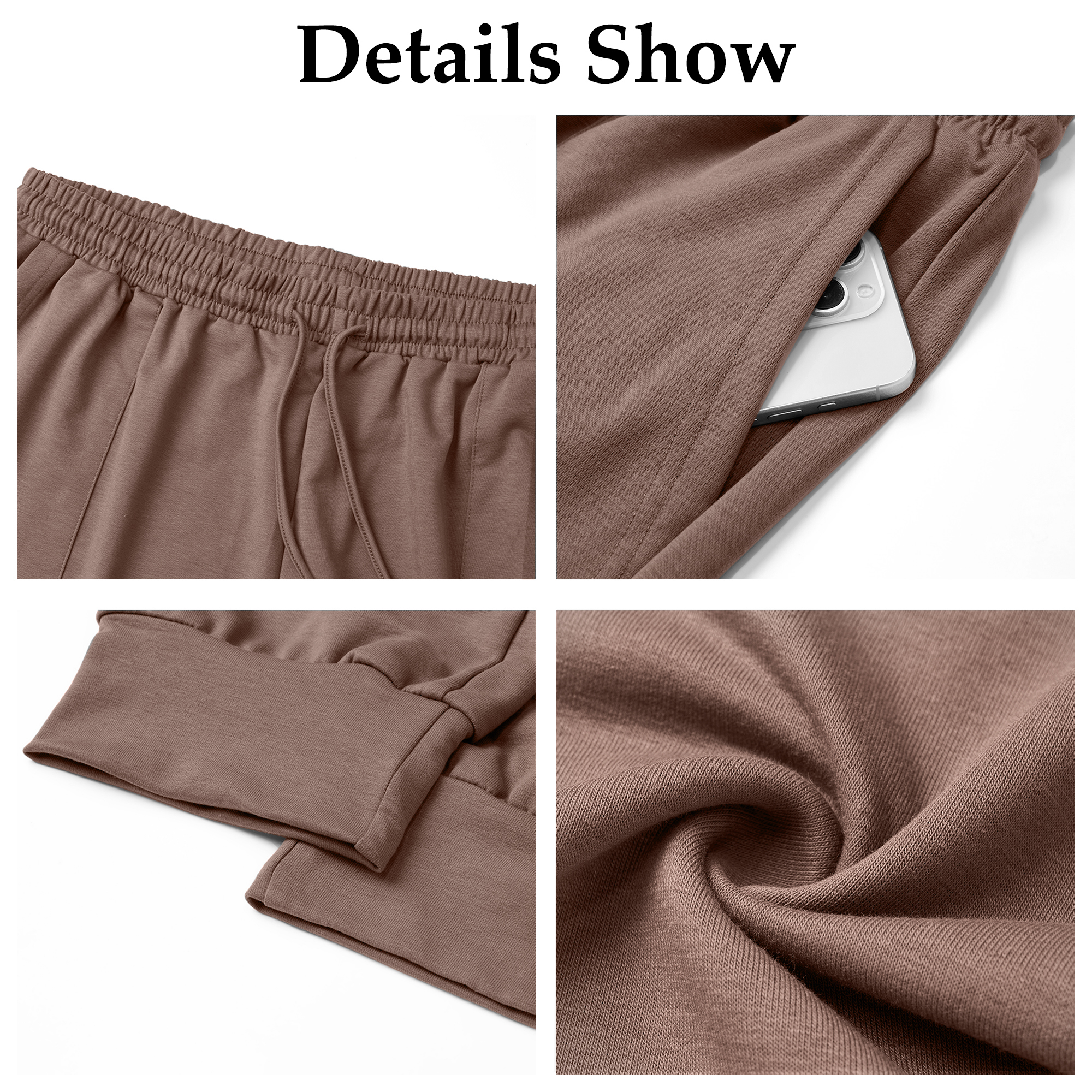 Shine Up Women's Solid Sweatsuit 2-Piece Jogger Set photo 8
