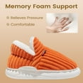 thumbnail image 4 of Drecage Womens Fuzzy Slippers Mens, Fleece Lined House Slipper for Ladies, Extra Plush Warm Indoor Outdoor Slippers with Heel Cover & Anti-slip Sole, Cozy Memory Foam Home Shoes, 4 of 11