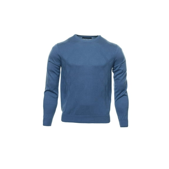 Perry Ellis Blue Argyle Crew Neck Sweater , Size Large