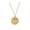Gold, variant on Round Stainless Steel Horus Eye Cross Pendant Necklace For Women