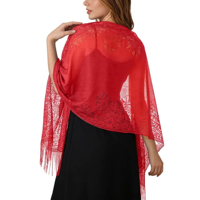 Timeless Lace Shawl Wrap for Elegant Occasions | Versatile Evening Accessory for Bridesmaids and Guests