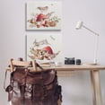 thumbnail image 3 of Stupell Industries Woodland Bird Rabbit Mushrooms Plants & Flowers Painting Wrapped Canvas Art Print Wall Art, 30 x 24, Set of 2, 3 of 8