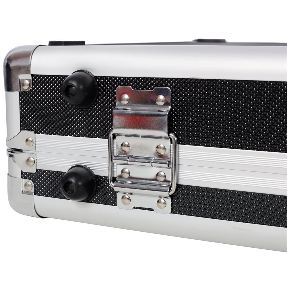 Aluminum New Framed Locking Lock Box Hard Storage Carry Case