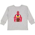 thumbnail image 3 of Inktastic Farming Large Red Barn with Hay Boys or Girls Long Sleeve Toddler T-Shirt, 3 of 5