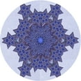 thumbnail image 1 of Ahgly Company Machine Washable Indoor Round Transitional Slate Blue Area Rugs, 8' Round, 1 of 7