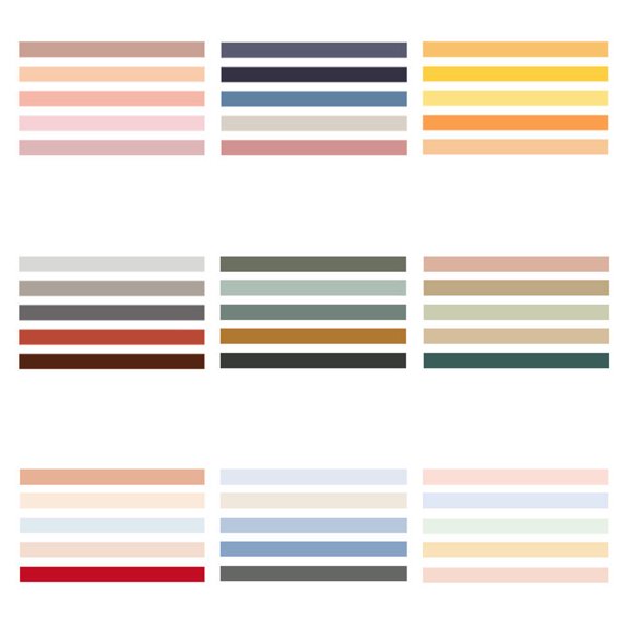 5 PCS Decoration Washi Tape DIY Paper Tape Adhesive Tape Planner Washi Tape Gift Wrapping Tape Travel