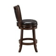 thumbnail image 4 of Boraam Augusta 24in. Swivel Wood Kitchen Counter Stool, Cappuccino Finish and Brown Faux Leather, 4 of 7