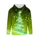 thumbnail image 4 of Sudadera con capucha para hombre, informal, con cordón, estampado navideño, deportiva, blusa de poliéster, 4 of 4