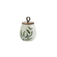 thumbnail image 2 of Tabletops Gallery 3 Piece Green Leaf Canisters With Acacia Wood Lids, 2 of 6