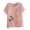 Pink, variant on IROINNID Fashion Women Summer Tops Loose Graphic Print Round-Neck Classic T-Shirt Short Sleeve Casual Blouse Clearance