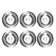 thumbnail image 1 of Utensilios Chrome 6pcs Pack Drip Bowls 8inch Reemplazo de bandeja de goteo 8 pulgadas-229850 Gloria Bandeja de goteo de acero inoxidable, 1 of 9