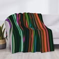 thumbnail image 4 of Throw Blanket for Couch - Colorful Stripes Soft Comfy Lightweight Cozy Warm Throw Blanket, Fuzzy Plush Flannel Blanket & Throws for Sofa and Bed All Season, 4 of 8