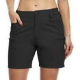 thumbnail image 2 of Borke Women's Hiking Cargo Shorts Stretch Golf Active Shorts Outdoor Summer Shorts with Pockets Water Resistant 5", 2 of 13