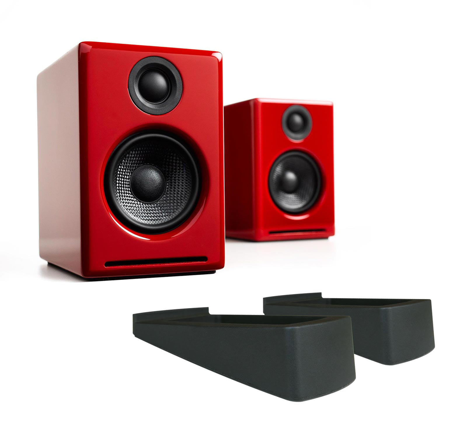 Audioengine A2+ Wireless Red Speakers w 