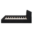 thumbnail image 2 of Lit Plateforme Grand Rembourré Noir - Mobilier de Chambre Moderne, 2 of 8