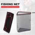 thumbnail image 2 of Folding Fishing Net Outdoor Foldable Telescopic Landing Net Aluminum Alloy Extendable Handle Fishing Mesh Large, 2 of 4