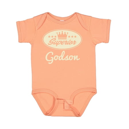 

Inktastic Godson Vintage Superior Gift Baby Boy Bodysuit