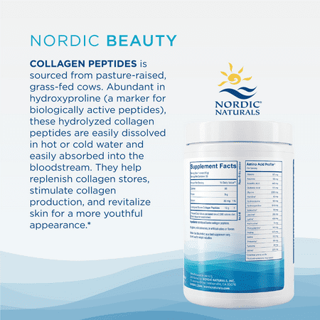 Nordic Naturals Collagen Peptides, Unflavored, 10.6 oz