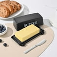 thumbnail image 7 of Ustris NEW Butter Dish With Cover And Knife,Food Grade Plastic Butter Holder With Lid For Countertop,Black Dishwasher Safe Butter Storage Container, 7 of 7
