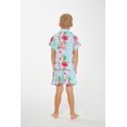 thumbnail image 5 of Hawaii Hangover Boy Aloha Luau Shirt Cabana Set in Pink HIbiscus Vine, 5 of 5