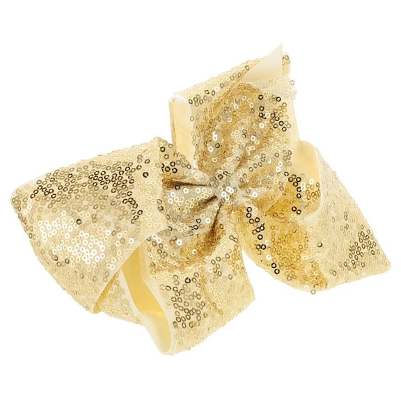 COMPUKAS Bow Hair Clip Golden Glitter Hair Bows For Teens At Performances 1Pcs