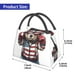 thumbnail image 2 of Fotbe Patriotic Boxing Bear Art Bolsa Térmica Portátil con Estampado, Bolsa de Entrega de Alimentos Aislada, Bolsa Reutilizable de Gran Capacidad para Comidas y Supermercado, 2 of 6