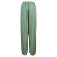 thumbnail image 4 of YIFUNIN Women's Printed Wide Leg Straight Pants with Lace-Up Detail & Side Slit, Casual Flowy Trousers for Bohemian Style, Lightweight Fabric,Mint Green XL, 4 of 5