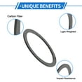 thumbnail image 3 of Bicycle Headset Spacers 1mm Bike Handlebar Stem Spacers 28.6mm 1-1/8" Carbon Fiber Matte Black Carbon Fiber 5 Pcs, 3 of 6