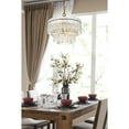 thumbnail image 3 of Elegant Lighting Emilia 4-Light Metal & Glass Chandelier in Satin Gold/Clear, 3 of 11