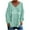 Light Blue, variant on WREESH Womens Fashion T-Shirts Casual V Neck Print Pullover Loose Fit Long Sleeve Tops Casual Tops Blouse T-Shirt Black
