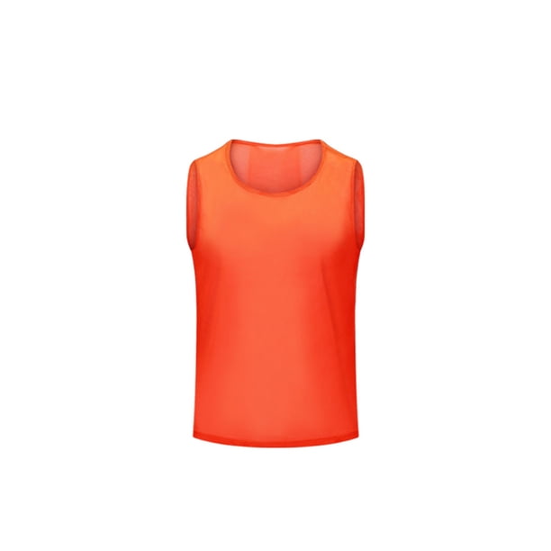 Greeniant Chaleco de entrenamiento, ropa deportiva de malla de fútbol para adultos, camisetas profesionales de fútbol, Jersey de secado rápido Uniforme atlético Naranja Greeniant OD029876-02