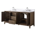 thumbnail image 3 of Vanity Art 72" Bathroom Vanity with Sink and Engineered Marble Top, Freestanding Storage Cabinet with 3 Drawers and 2 Shelves, 3 of 9