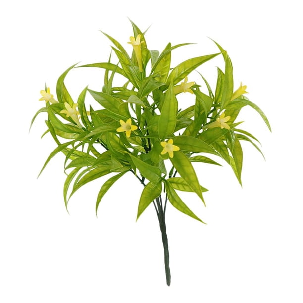 5 de Flor de Gloria de Artificiales, Plantas de , Adornos de Oficina Hogar Amarillo