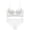 White, variant on Women's Backless Lace Lingerie Set Push Up Solid Color Underwire Bra Panty Seamless Underwear Slim Fit Comfortable Breathable Everyday Wear