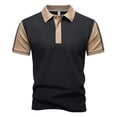 thumbnail image 5 of Bibifish Mens Polo Shirts Short Sleeve Color Block Raglan Casual Shirts Classic Fit Daily Wear Tops, 5 of 5
