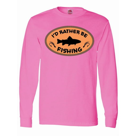 Inktastic I'd Rather Be Fishing Long Sleeve T-Shirt