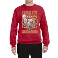 thumbnail image 2 of Wild Bobby Kansas World Champions Football Sports Unisex Crewneck Graphic Sweatshirt, Red, Small, 2 of 4